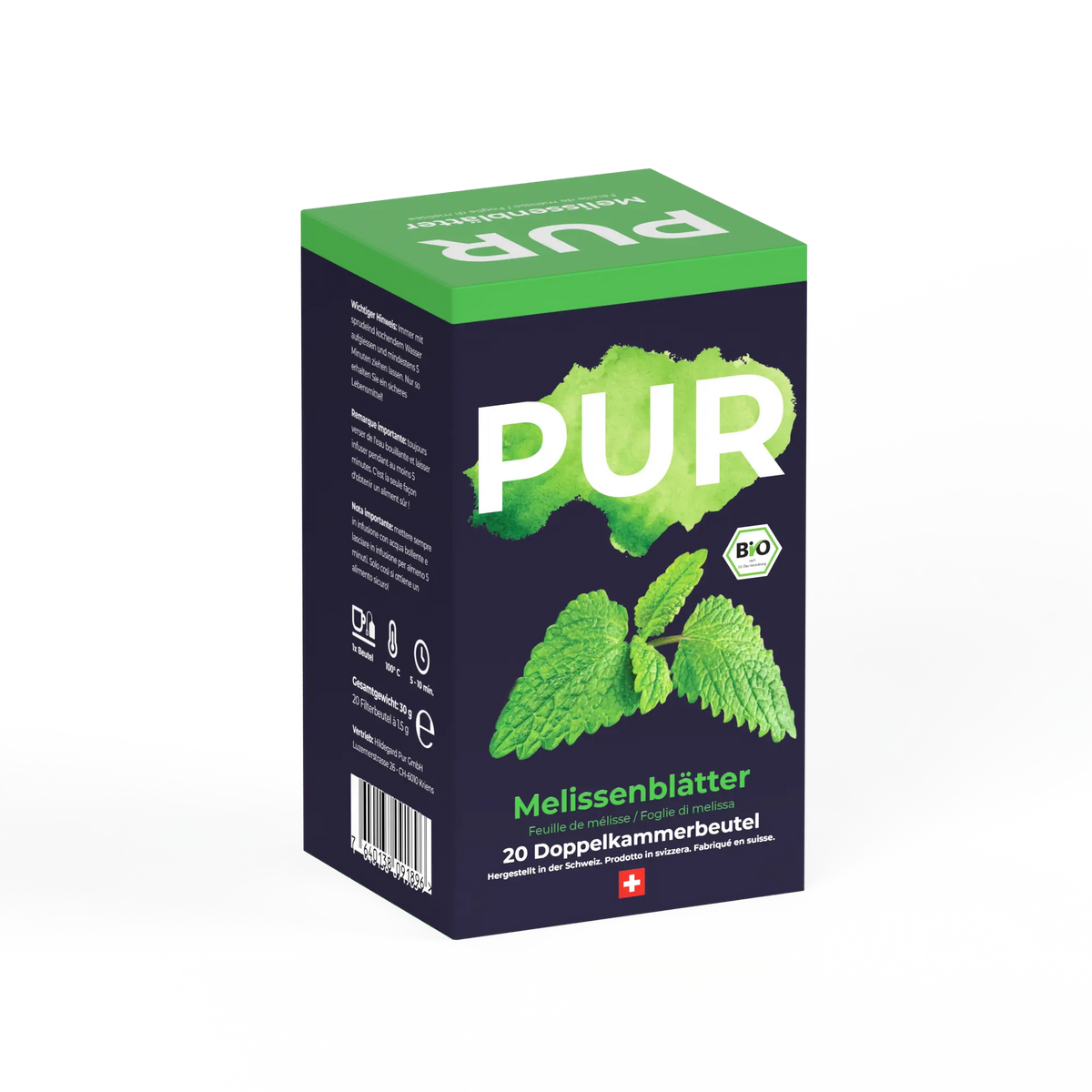 PUR Tisane de Mélisse BIO 20 sachets