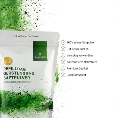 Refill Bag Barley Grass Juice Powder
