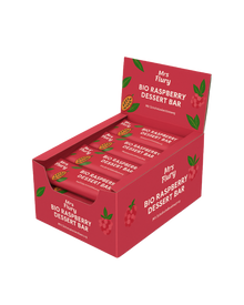 Bio Raspberry Dessert Bar 50 g Box 12 Stück fruchtig, schokoladig, natürlich gut⚠️Produkt wird ungekühlt verschickt⚠️